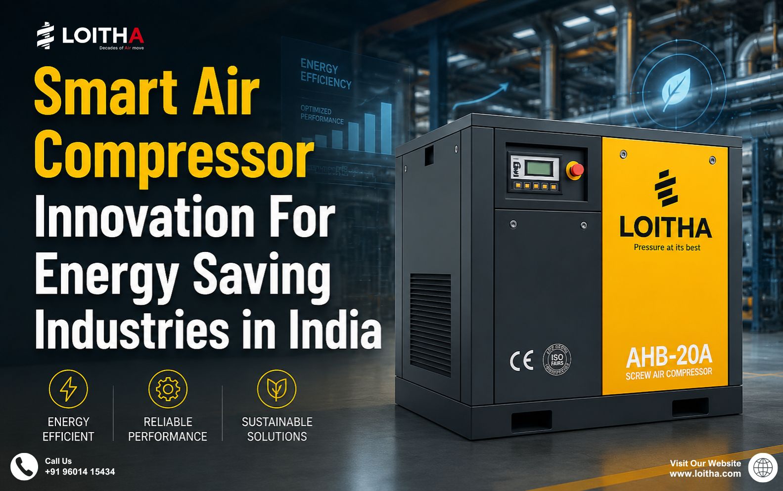 Smart Air Compressor Innovation For Energy Saving Industries in India