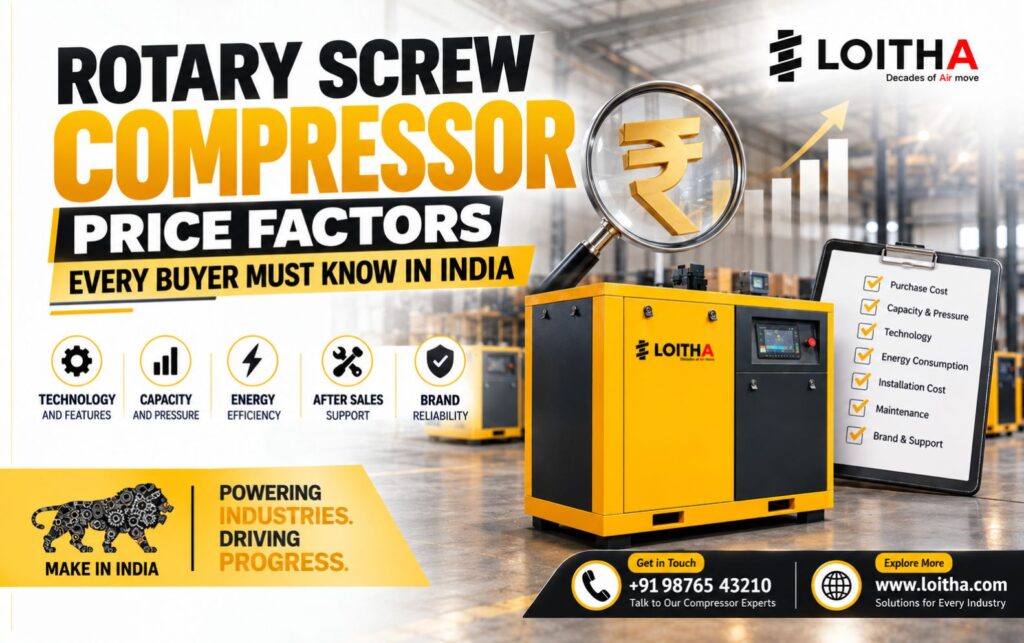 Rotary Screw Compressor Price Factors Every Buyer Must Know in India